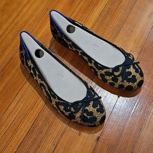 EUC Rothy's Ballet Flats in Leopard Print, Size 5